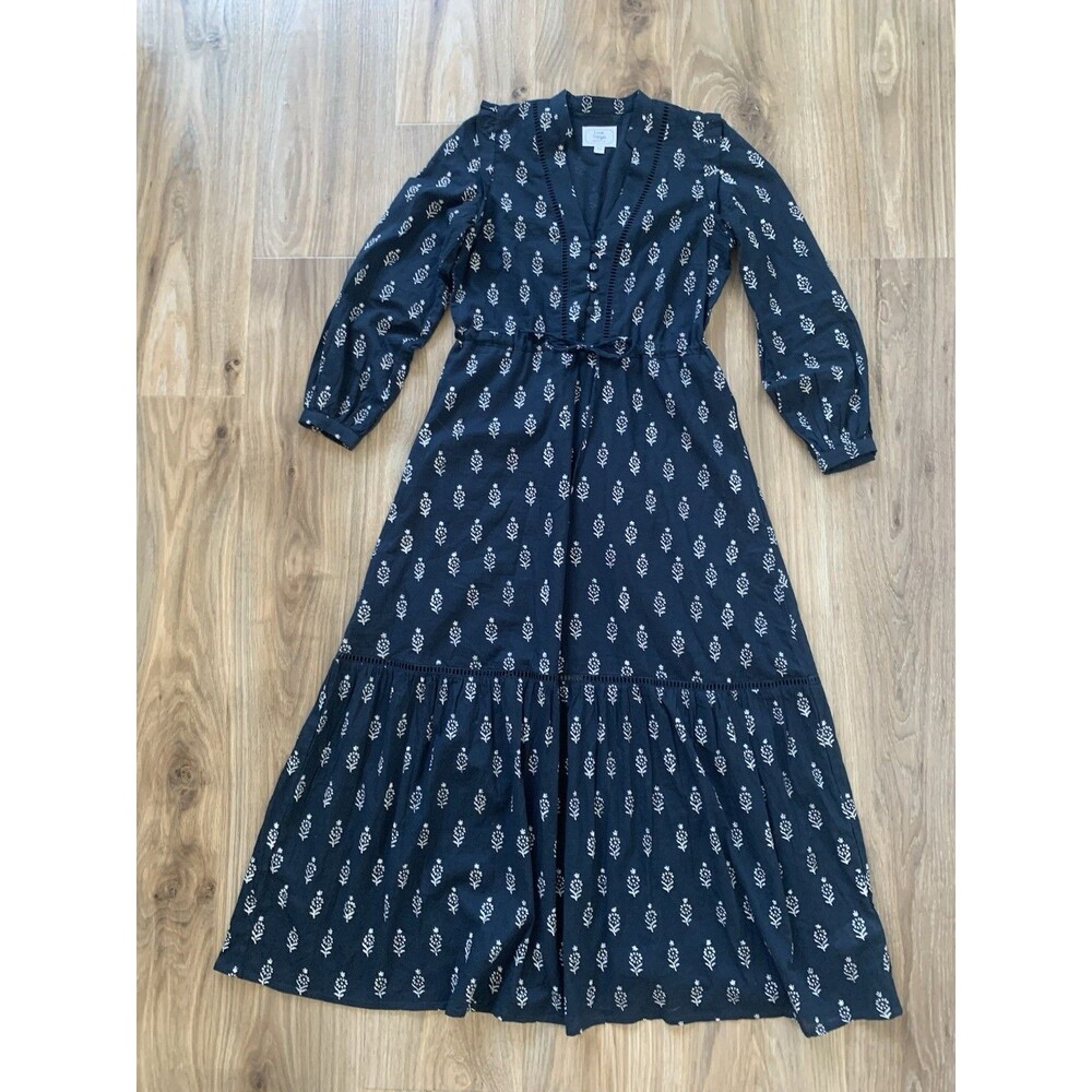 Tuckernuck Emerson Fry Love Tomas XS Frances Tiered Maxi Dress Marguerite Organc